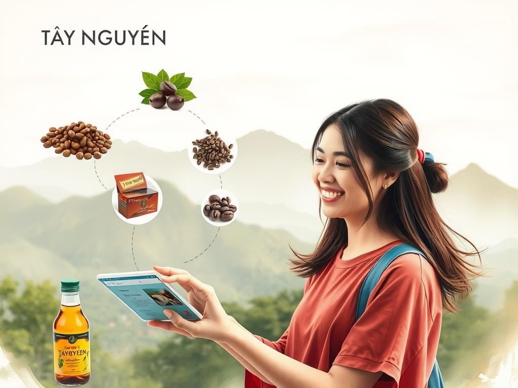 Trải nghiệm mua sắm nông sản sạch Tây Nguyên trực tuyến