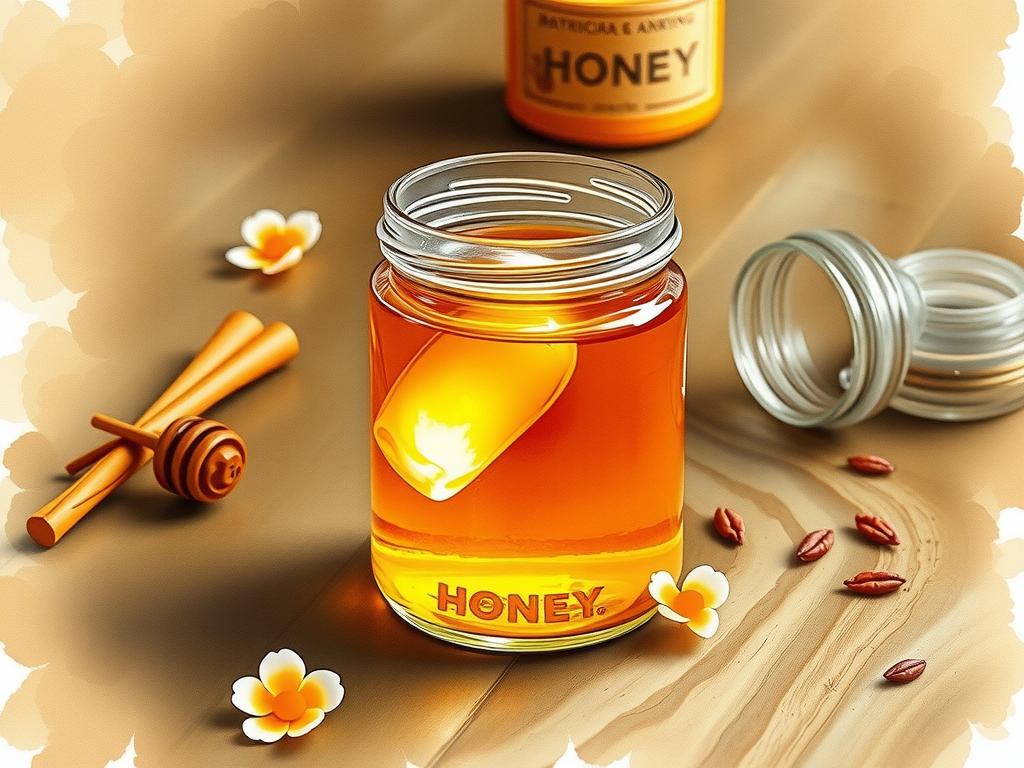 Mật ong rừng Tây Nguyên trong bình thủy tinh