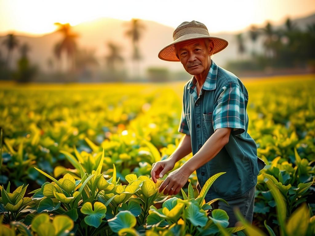 Người nông dân Tây Nguyên chăm sóc cây trồng hữu cơ, bảo vệ thiên nhiên