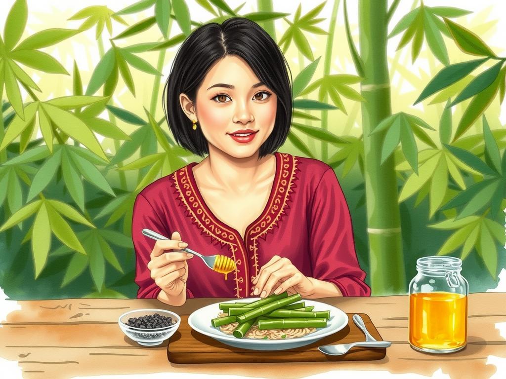 Thưởng thức măng le, tiêu đen và mật ong rừng Tây Nguyên đúng cách.